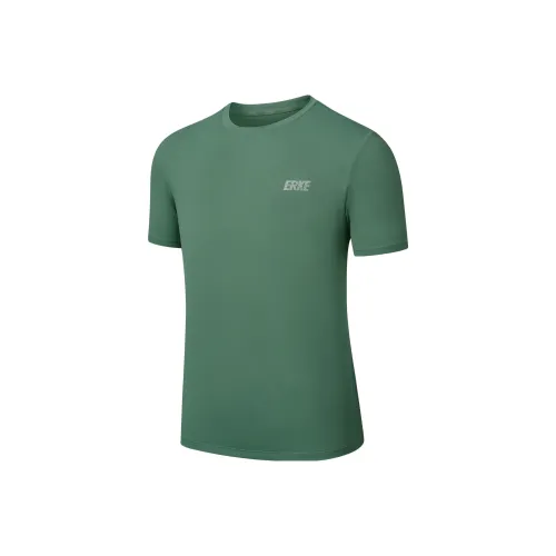 Erke Бег T-Shirt Унисекс Свежий Сосновый Зеленый