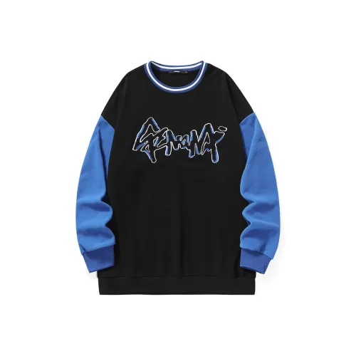 GENANX Чёрно-синий Унисекс Свитшоты