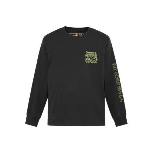 Timberland T-Shirt Унисекс Черный Темно-Пшеничный