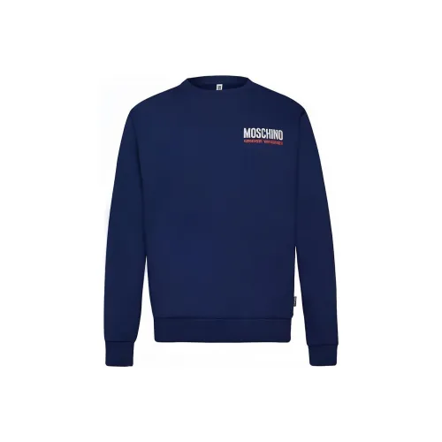 MOSCHINO Темно-синий Мужские Свитшоты