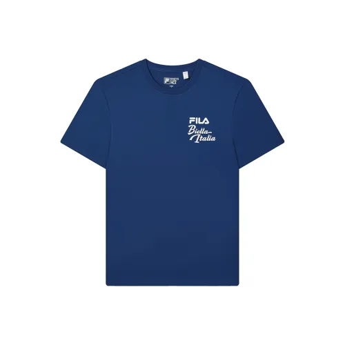 FILA Фарфор Синий Мужская T-Рубашка