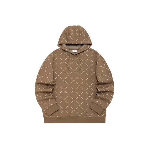 Erke С капюшоном Свободный крой Обычный Толстовка Весенний Осенний Зимний Мужской Латте Коричневый