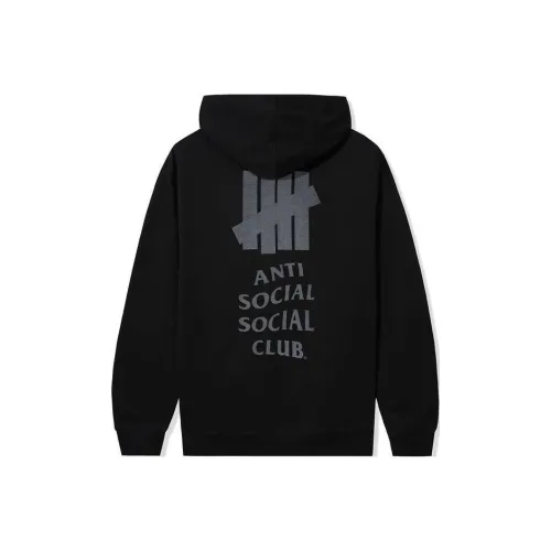 UNDEFEATED Совместное издание Anti Social Club Коллаборация Черный Унисекс Толстовки