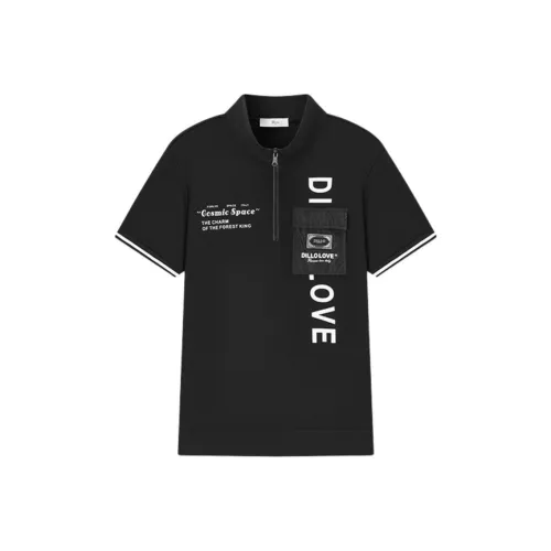 DILLO Черные Мужские T-Рубашки