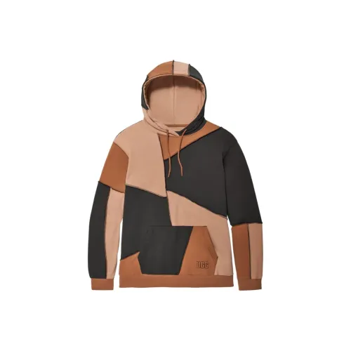 UGG All Gender Raini Piecework Hoodie Hoodie Unisex Коричневый