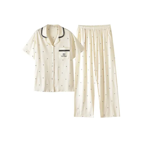 White Ran Pajama Комплект Женский Цвет на изображении