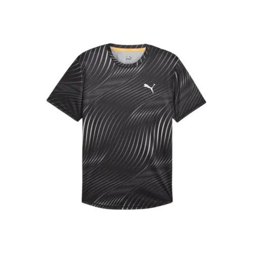 PUMA AOP T-Shirt Мужской Черный Q3 С принтом
