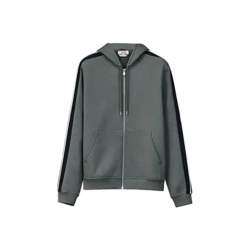 HERMES Серый Мужской Свитшот