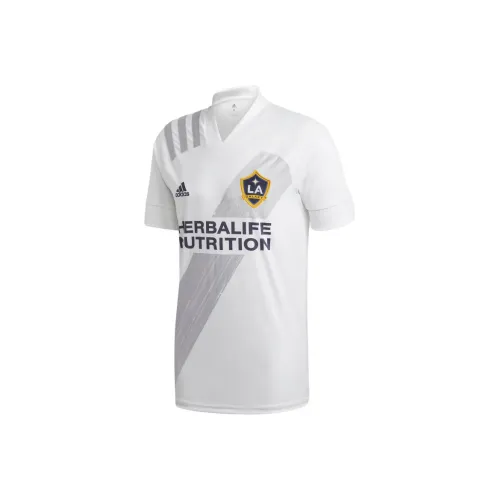 Adidas LA Galaxy T-Shirt Мужская Белая Серебряная