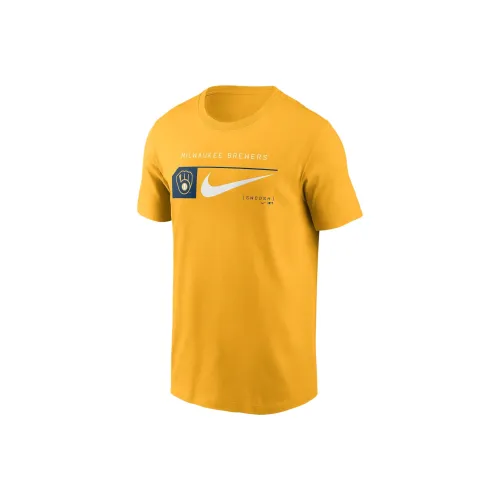 Nike Мужские Золотые T-рубашки