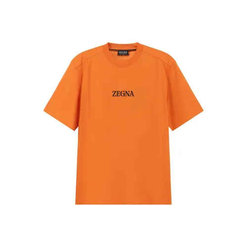 Ermenegildo Zegna Orange Мужская T-рубашка