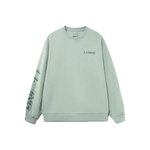 LINING Sports Fashion Collection Толстовка Унисекс Серый Туманный Зеленый