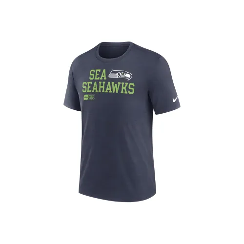nike x NFL Seattle Seahawks OVERLAP LOCKUP T-Shirt Мужской Морской синий