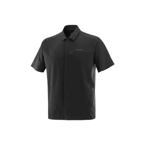 SALOMON XPLRATION SS Рубашка M T Рубашка Мужская Темно-Черная