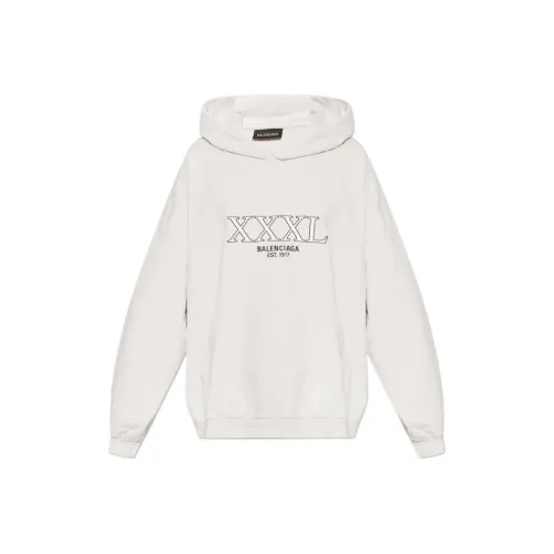 Balenciaga FW22 Свитшот Свободный крой Мужской Бежевый