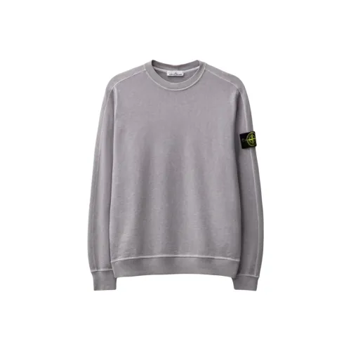 STONE ISLAND Серый Мужской Свитшот