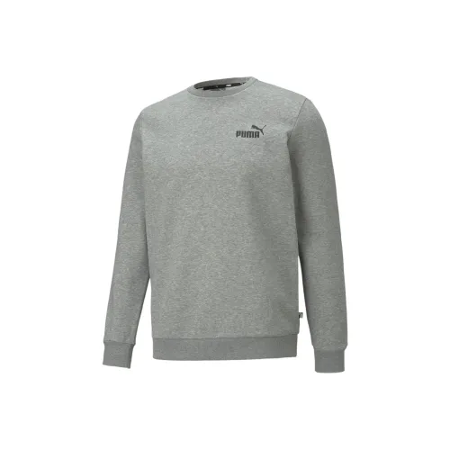 PUMA Essentials Small Логотип Круглый вырез Мужской Свитшот Мужской Серый