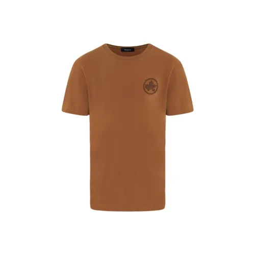 DSQUARED 2 Коричневый Мужской T-рубашки