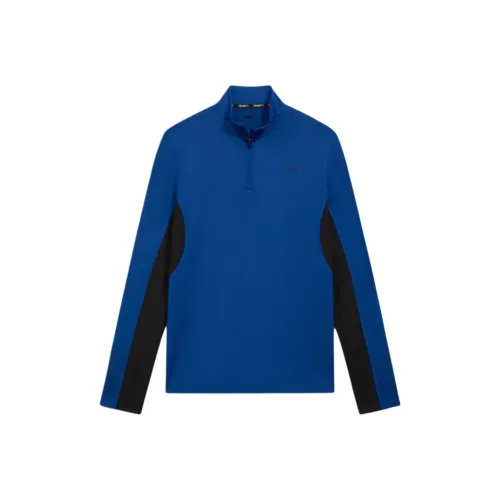 PUMA FIT Polyspan Четверть-Заправка Рубашка Мужская Кобальт Глазурь Черный