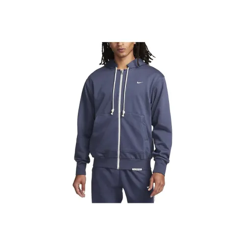 nike Dri Fit Full Zip Баскетбольный худи толстовка мужская грозового синего цвета