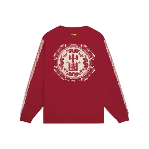 LINING Sports Life Collection China LINING Толстовка Унисекс Бык Красный