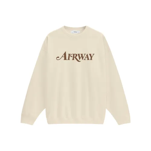 AIRWAY Круглый вырез Свободный крой Толстовка Унисекс