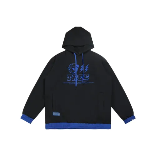 WAYNEXZAVIER С капюшоном Свободный крой Толстовка Мужской Черный