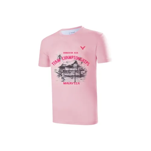 VICTOR Розовая Унисекс Футболка