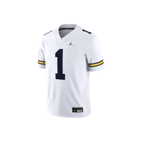 Jordan Michigan Wolverines T-Shirt Мужская Белая