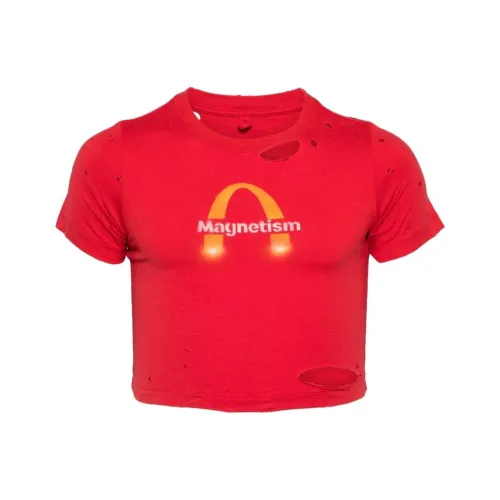 Doublet FW24 T Рубашка Мужская Бордо Красный