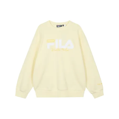 FILA Пшеничная солома Желтый Унисекс Свитшоты