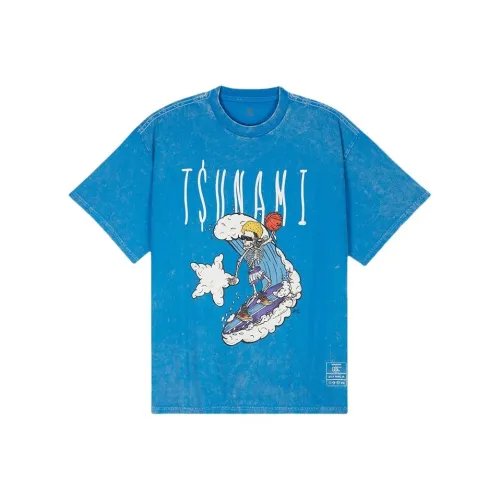 Конверс Dustin O. Canalin Kelly Oubre Jr. T-рубашка унисекс цифрового синего цвета