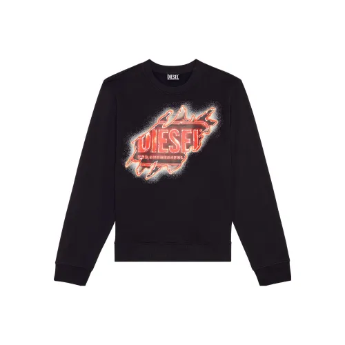 DIESEL Черные Мужские Свитшоты