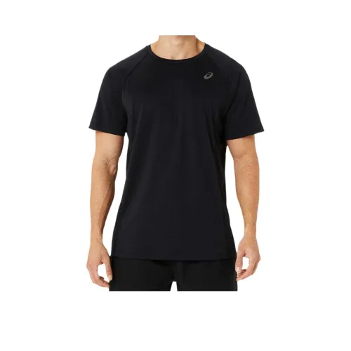 Asics Actibreeze Панель KNIT SHORT SLEEVE TOP T Рубашка Мужская Черная