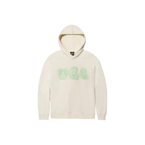 UGG All Gender Пузырьки Логотип Толстовка Толстовка Унисекс Крем