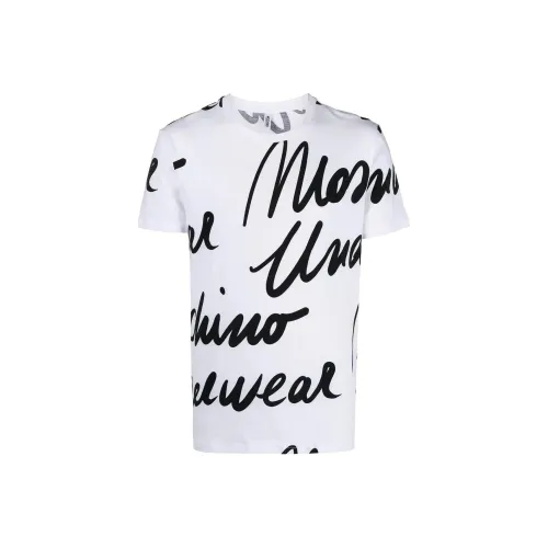 MOSCHINO Белая Мужская T-Рубашка
