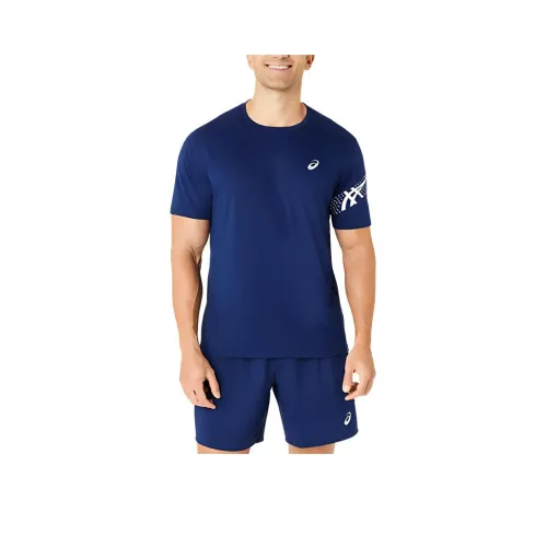 Asics ICON SHORT T Рубашка Мужская Birch Blue Стоимость