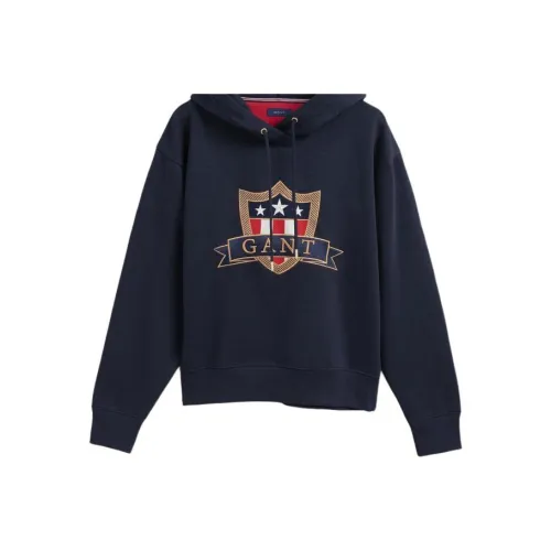 GANT Толстовка Унисекс Ночной Синий