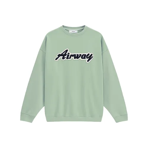 AIRWAY Круглый вырез Свободный крой Толстовка Унисекс