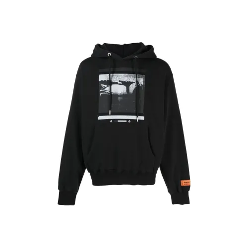 HERON PRESTON Мужские черные свитшоты