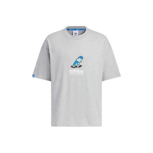 Adidas Originals CITY SKATE Короткий рукав T-рубашка Мужская Средняя Фотиния Серый