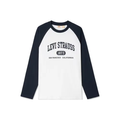 Levi's T-Shirt Унисекс Синий Белый Многоцветный