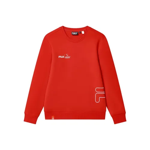 FILA Темный Красный ритм Мужские Свитшоты