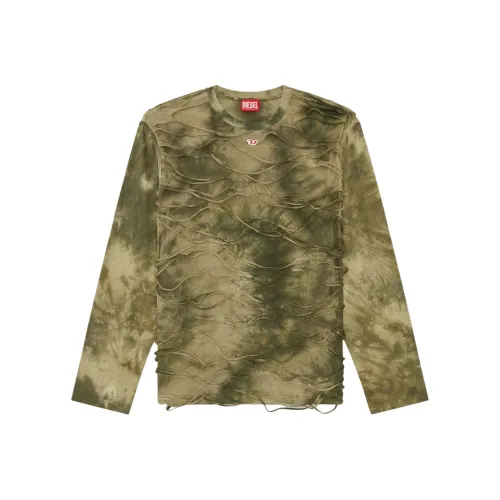 DIESEL FW24 T Рубашка Мужская Армейский Зеленый