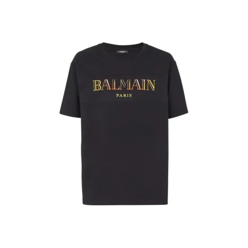 BALMAIN Мужские черные T-рубашки