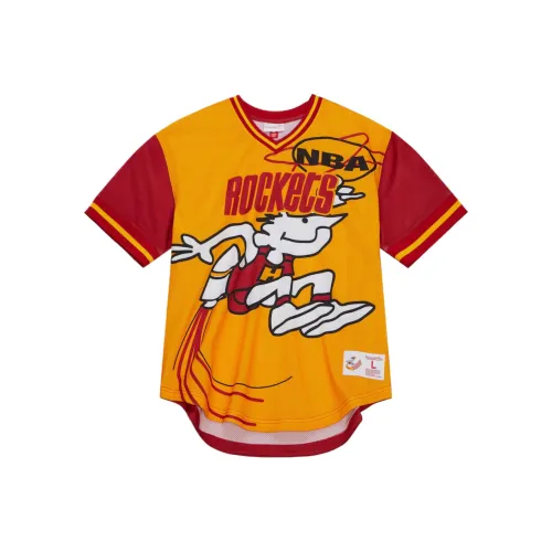 NBA Houston Rockets MITCHELL NESS Jumbotron T Рубашка Мужская Золотая