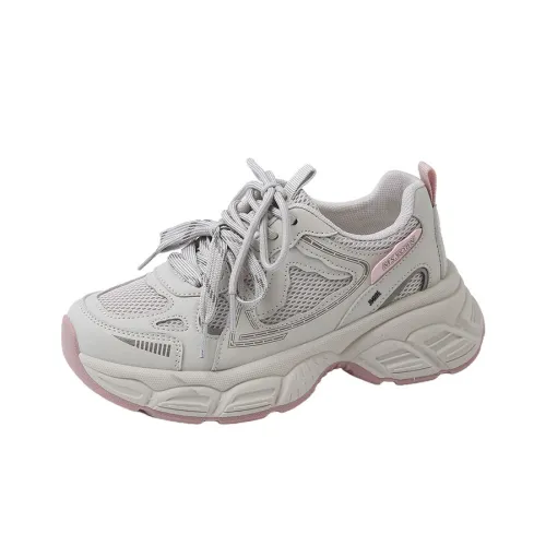 King Jinmai Дышащие Низкие Кроссовки с Толстой Подошвой Женские