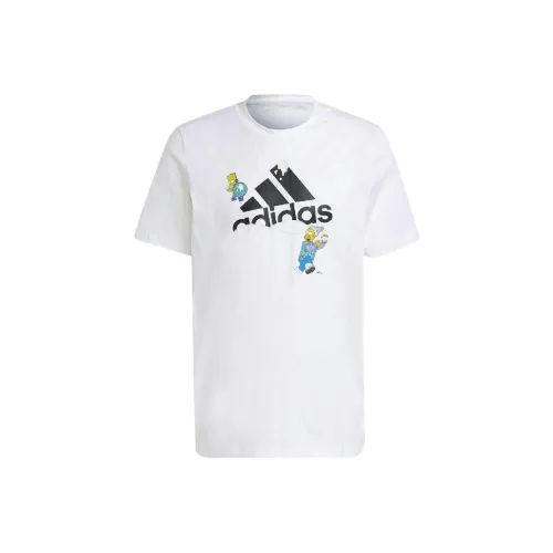 Adidas x The Simpsons Graphic Tee T-Shirt Рубашка Мужская Белая
