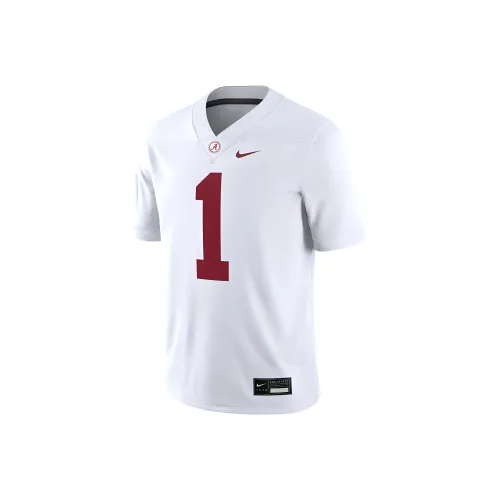 nike AlabamaDri Форма Малиновый Прилив T Рубашка Мужская Белая