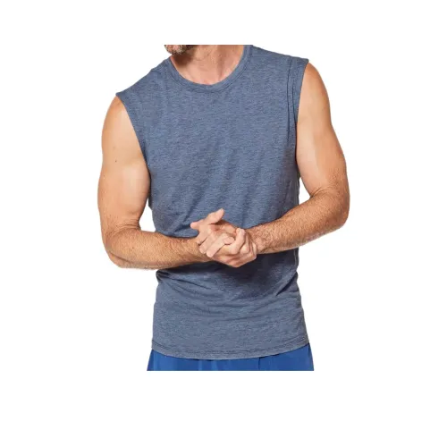 lululemon Somatic Aero T Рубашка Мужская Средняя Синяя